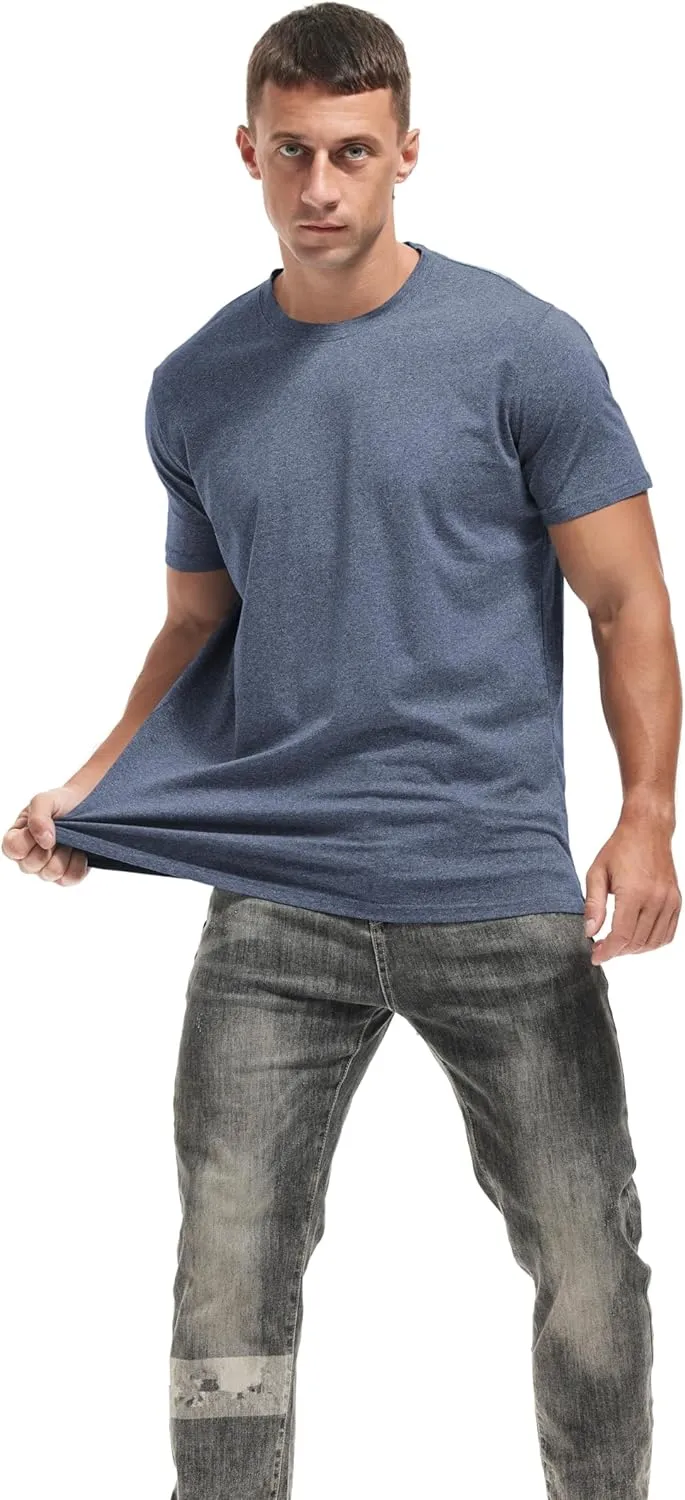 VEIISAR Crew Neck Tees Premium Men's T-Shirts - Soft and Fit Mens T-Shirt - Casual Stylish Tee for Men S - 4XL