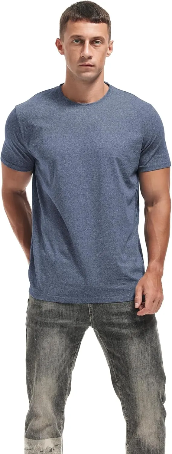 VEIISAR Crew Neck Tees Premium Men's T-Shirts - Soft and Fit Mens T-Shirt - Casual Stylish Tee for Men S - 4XL