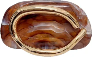 Vintage Acrylic Clutch 2025 Evening Purse Metallic Handle Chain Crossbody Wedding Party Formal Event Wristlet Handbags