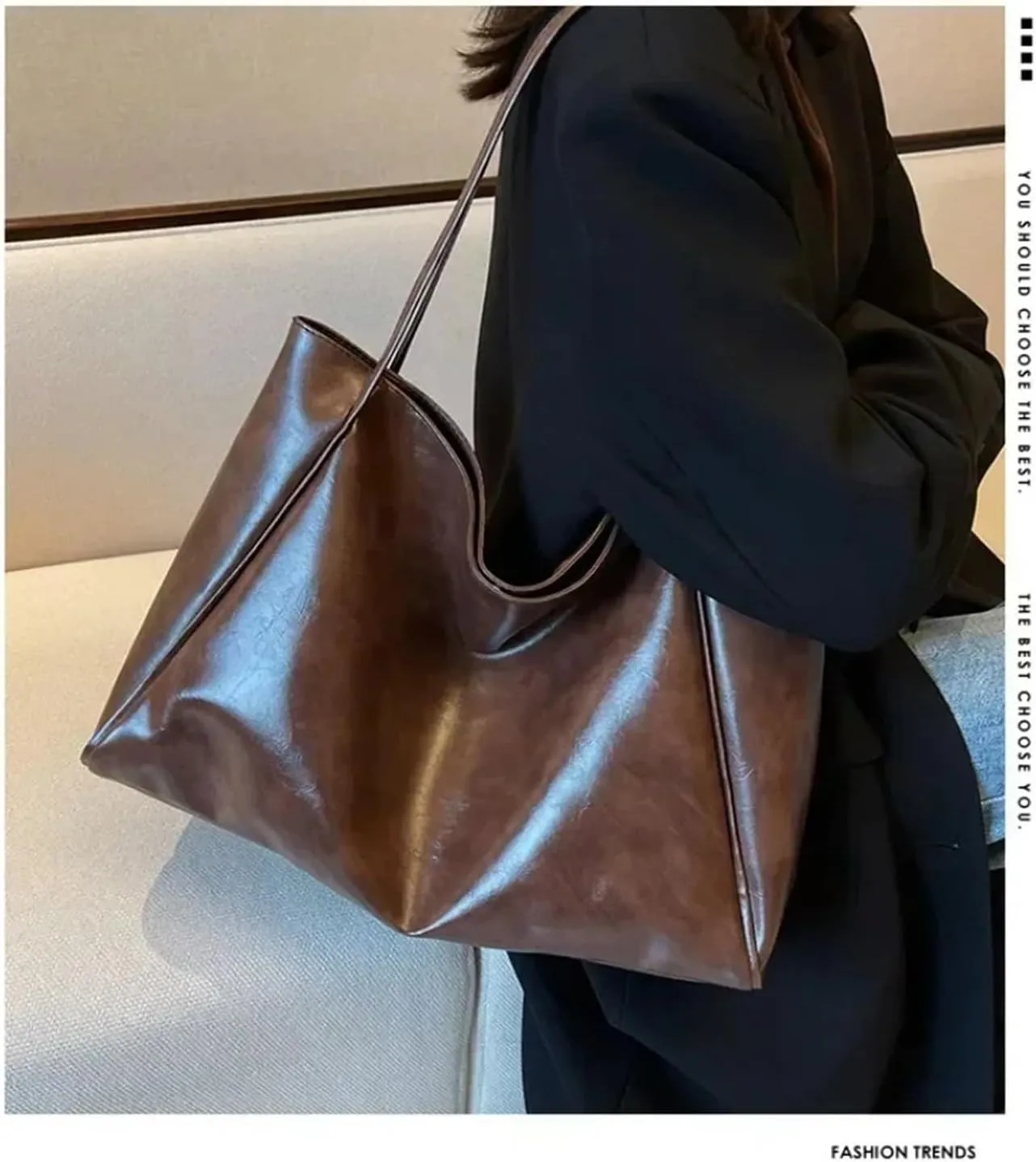 Vintage Genuine Leather Tote Shoulder Women Satchel Handbag With Top Handles Shoulder Bags For Women Oil Leather Tote