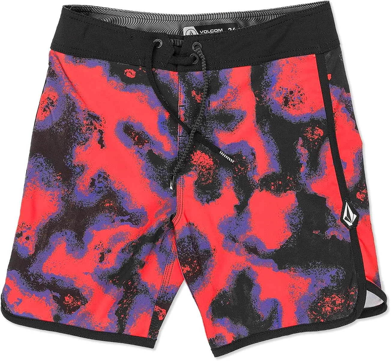 Volcom Boys' Barnacle Scallop Swim Trunks Boardshorts