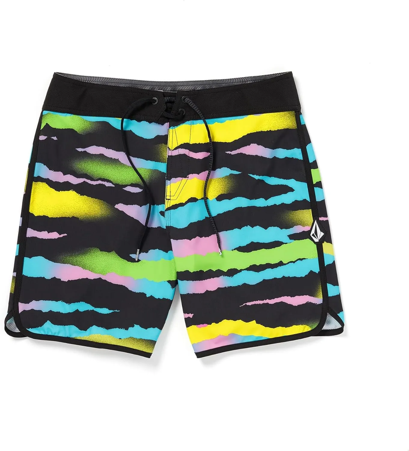 Volcom Men's Zebra Shield Scallop Mod-Tech Boardshorts