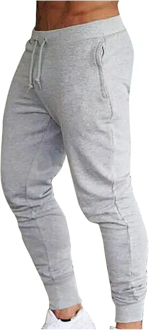 WABEOR Mens Joggers Pants Slim Fit Stretch Elastic Athletic Sweatpants Casual Breathable Lounge Pants Gym Workout Trousers