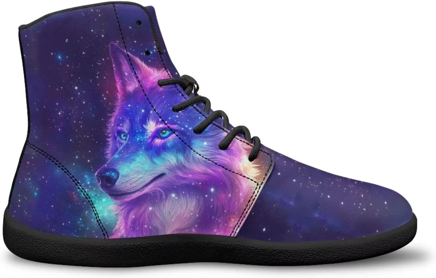 Women Men High Top Barefoot Shoes Lace Up Anti-Slip Active Sneakers