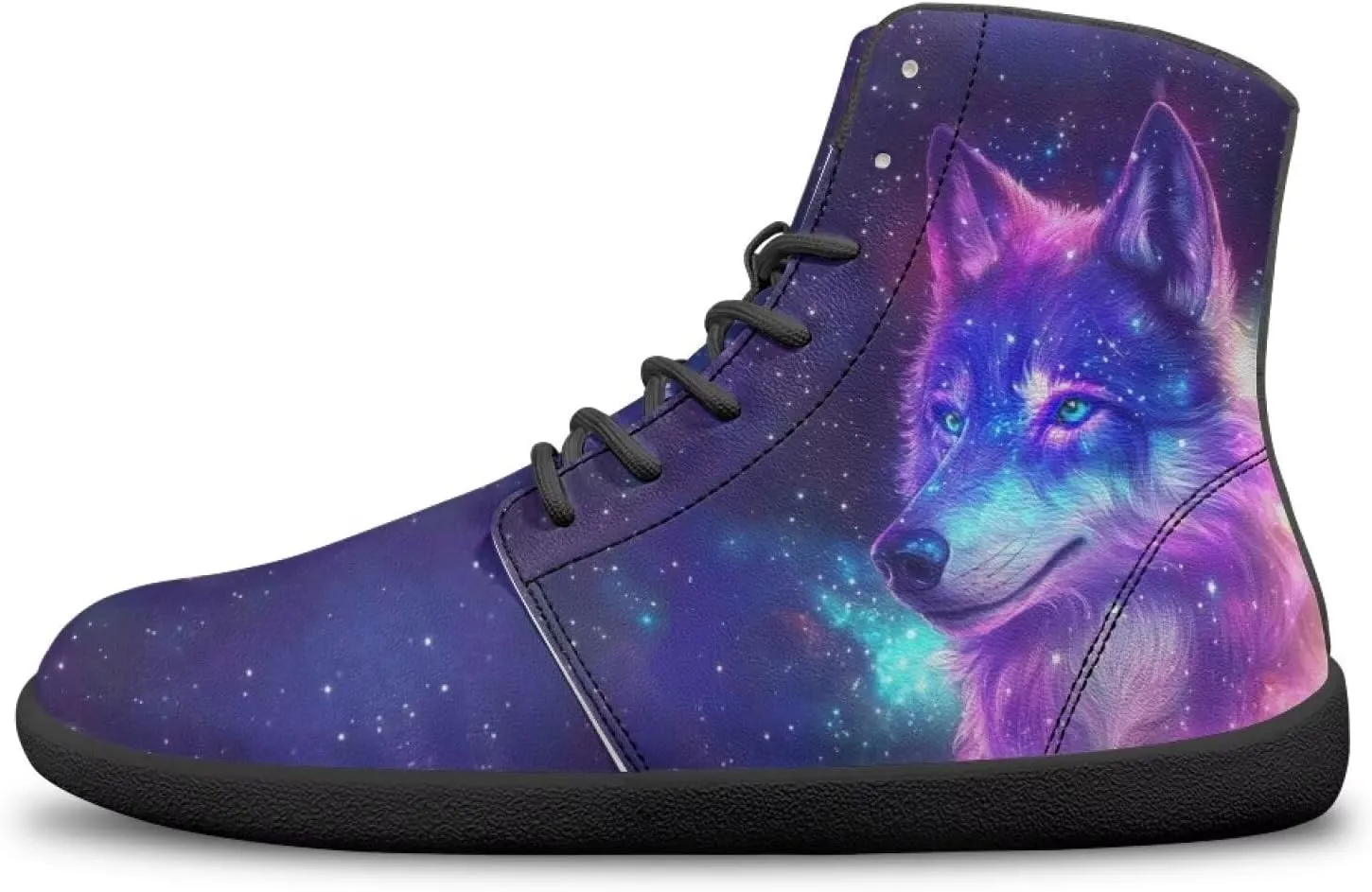 Women Men High Top Barefoot Shoes Lace Up Anti-Slip Active Sneakers