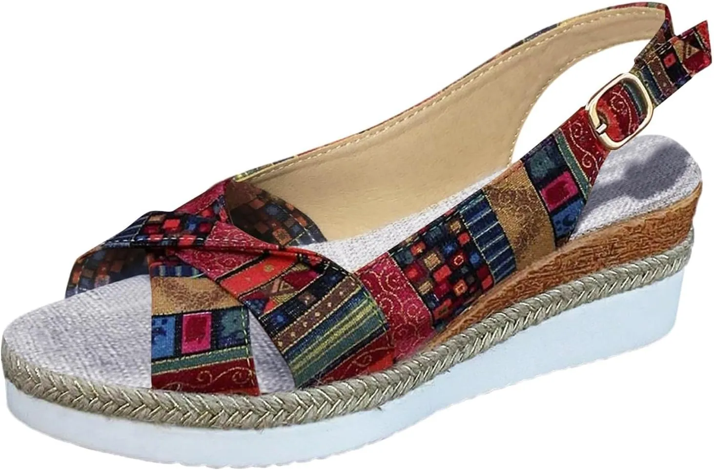 Women Shoes Fashion Wedge Sandals Open Toe Bohemian Beach Shoes Summer Sandals for Women