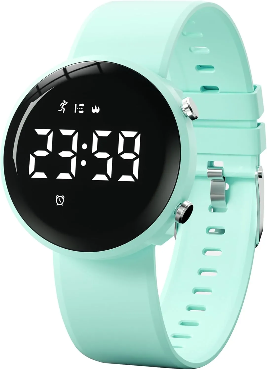 Womens Watch Activity Fitness Tracker Calories Step Counter Pedometer Watches for Women Sport Digital Chronograph Silicone Strap Waterproof 2 Alarm Clocks Women's Watch Reloj para Mujer