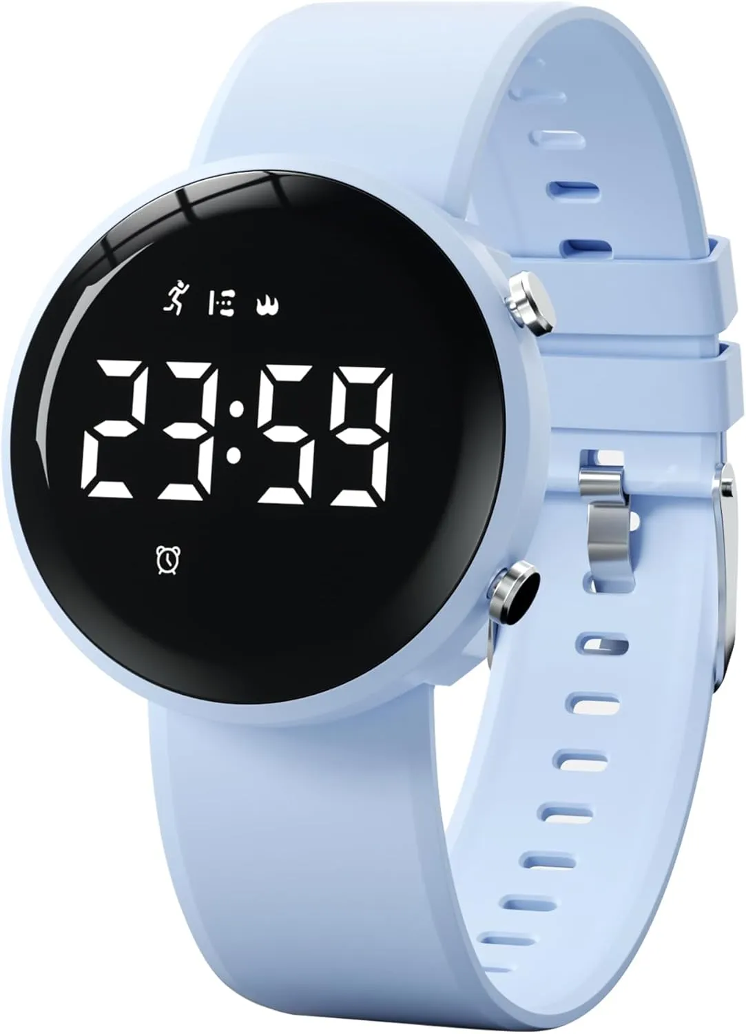 Womens Watch Activity Fitness Tracker Calories Step Counter Pedometer Watches for Women Sport Digital Chronograph Silicone Strap Waterproof 2 Alarm Clocks Women's Watch Reloj para Mujer