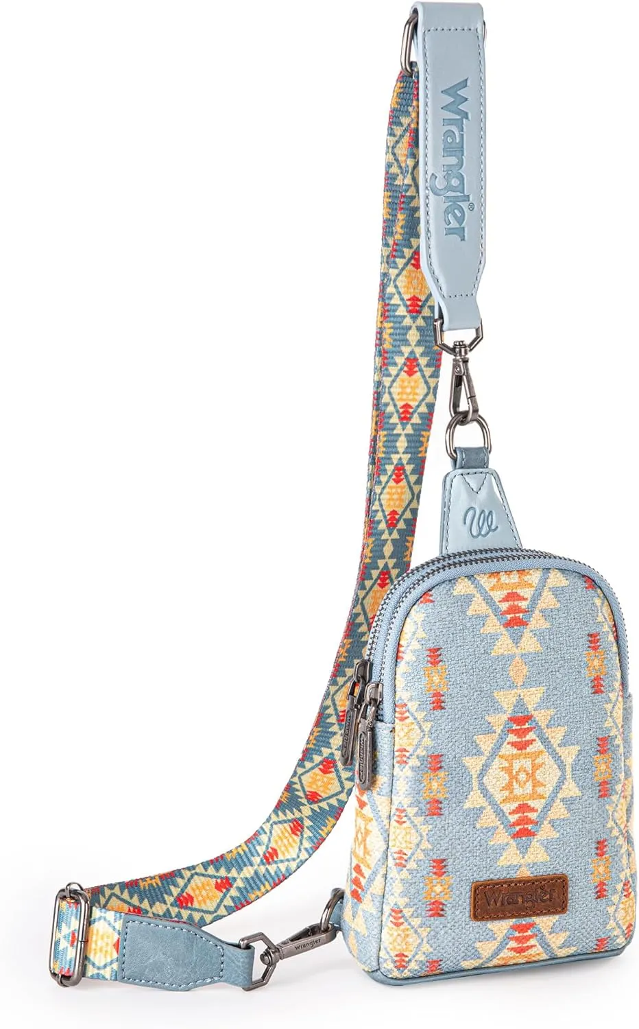 Wrangler Aztec Sling Bag - Southwest Crossbody Trendy Chest Bag