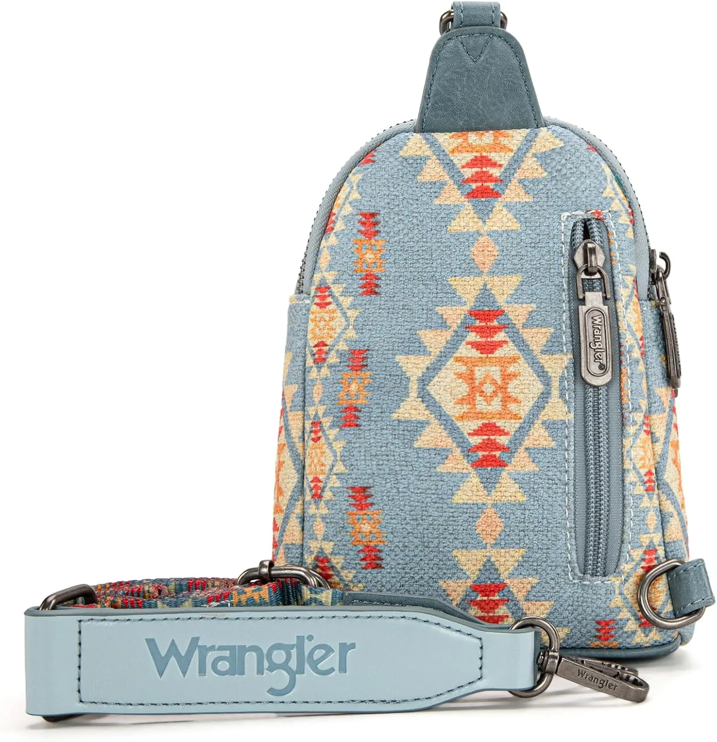 Wrangler Aztec Sling Bag - Southwest Crossbody Trendy Chest Bag