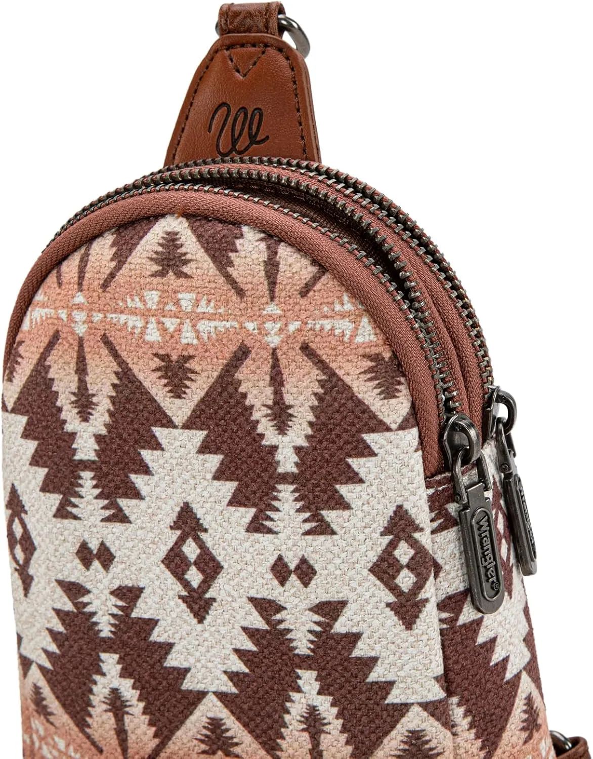 Wrangler Aztec Sling Bag - Southwest Crossbody Trendy Chest Bag