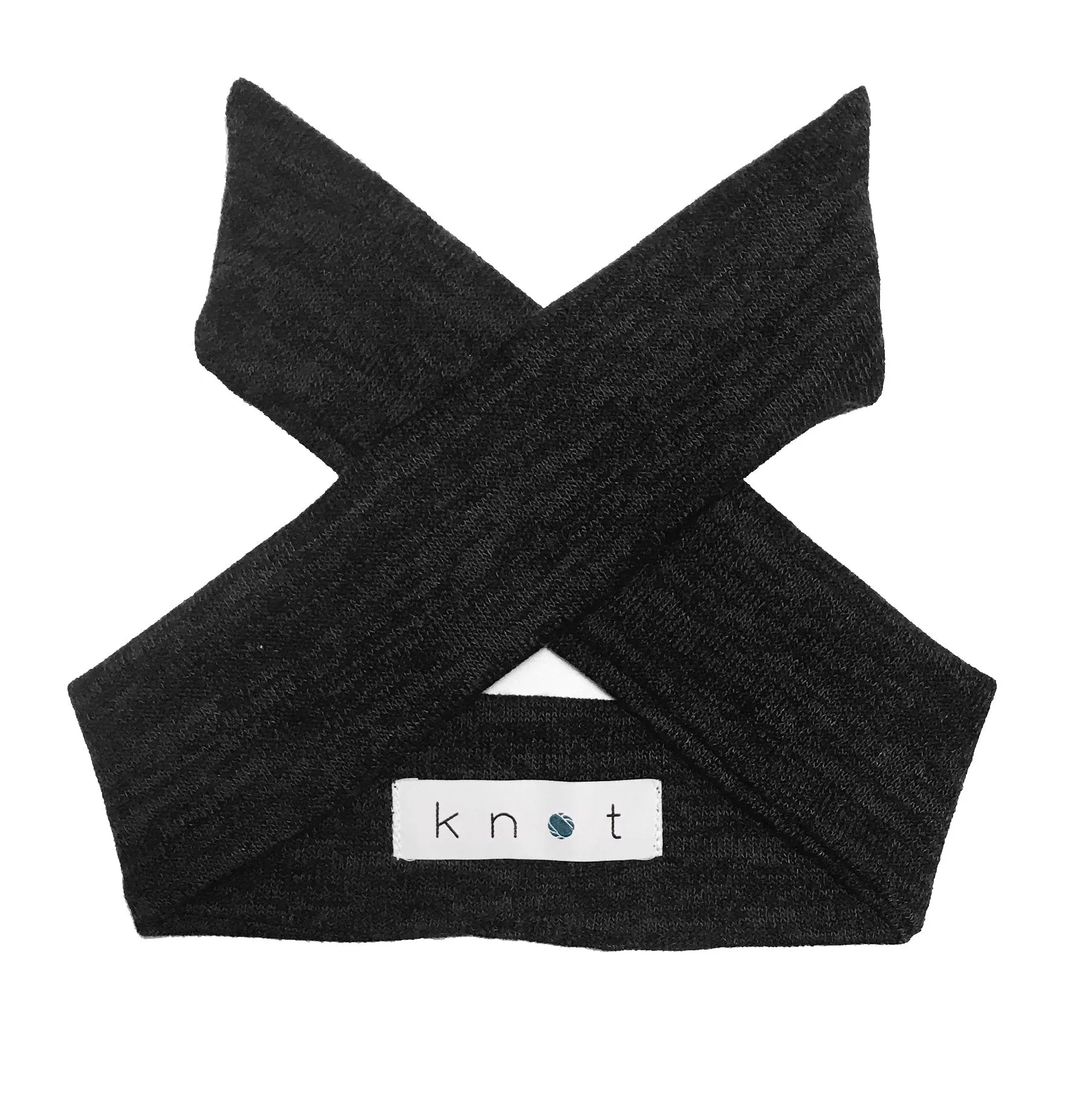 Wrap Bow Headwrap // Black KNIT