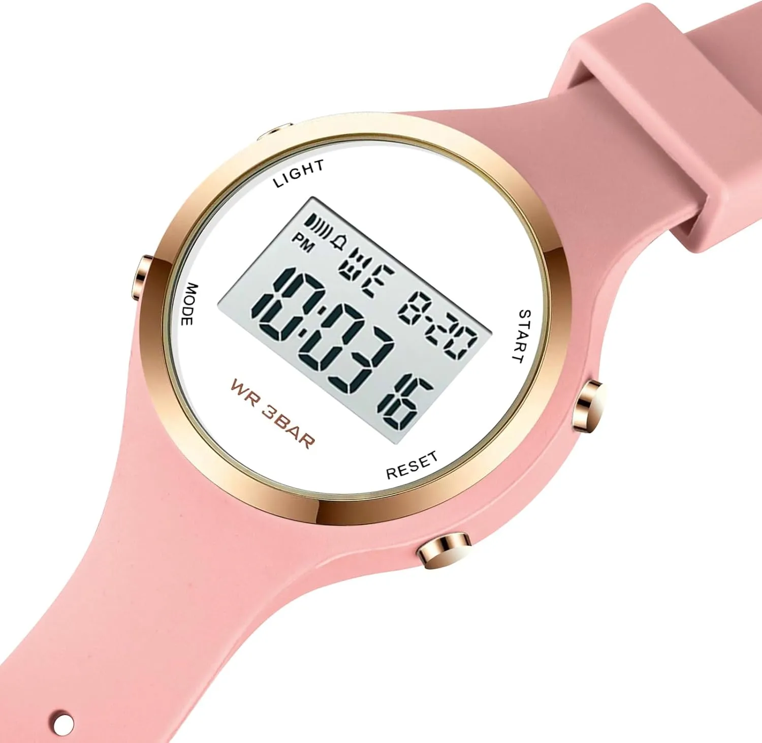 XCZAP Waterproof Watch Outdoor Sport Watches Chronograph Silicone Strap Alarm Clock Waterproof LED Digital Watch