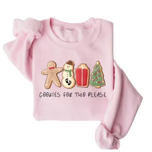 Xmas Cookies For Two Please Sweatshirt, Trendy Christmas Pregnancy Announcement Shirt, Maternity Xmas Tee Gift, Xmas Nativity Hoodie Present, Iceman Oversized Shirt, Gingerbread Cookies Lover Gift