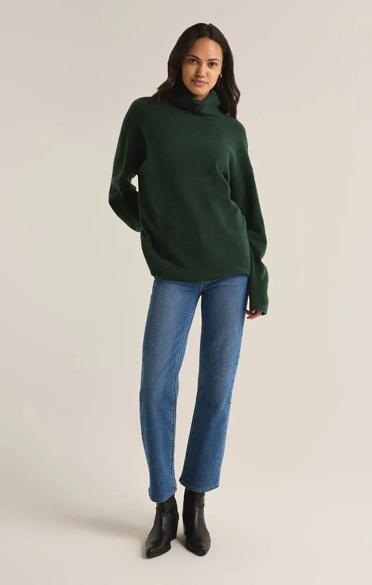 Here’s an optimized product title for the ZSU Green Richie Turtleneck Sweater:

ZSU Women’s Cozy Green Richie Turtleneck Sweater - Stylish Knit Top for Fall and Winter
