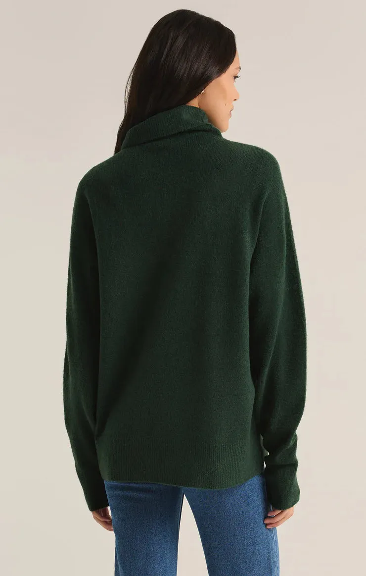Here’s an optimized product title for the ZSU Green Richie Turtleneck Sweater:

ZSU Women’s Cozy Green Richie Turtleneck Sweater - Stylish Knit Top for Fall and Winter